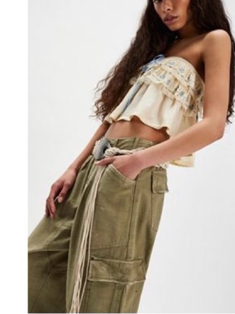 Free People Bay To Breakers Pants Olive Green